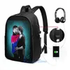 Backpack Funny Graphic Print Bisexual Pride Destiel USB Charge Men School Bags Women Bag Travel Laptop