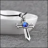 Pendant Necklaces Fairy Tail Gray Cross Sier Alloy Animation Necklace 1906 T2 Drop Delivery Jewelry Pendants Dhyno