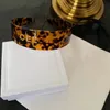 Com caixa europa eua mulheres cel designers headbands acrílico topo meninas luxo bandana esporte rua moda cabelo aros marrom color2414