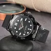 Rostfritt stålklockor för män 2023 Nya herrklockor Alla Dial Work Quartz Watchs Top Luxury Brand Clock Men Fashion Omm01