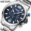 Начатые часы модные бизнес -мужски спортивные многофункциональные хронографные часы личности Rend Casual Faterought Watches 2156G