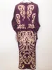 Plus storlek klänningar vintage v-hals tryck ruffles office lady blyerts kvinnors höstklänning afrikansk stil elegant lapptäcke bodycon lång mantel 230201