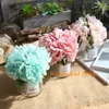 装飾的な花5pcs 8colors wholesale 5 Peony Flower Heads Bouquet Silk for Home Office Holiday Decoration GF13823