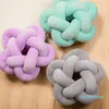 Kussen terug Noordse stijl ultra zachte home decor vaste kleur ins diy hand knoop ster vorm gooi bal voor kantoor/huis 333