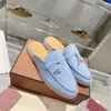 Flat casual shoes tassels leather womens slippers cashmere wrap toe square head high elastic cow sole skateboard designer factory shoe dustproof bags 35-42