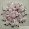 Charmes Pierre Naturelle Irregar Forme Oeil De Tigre Rose Quartz Opale Pendentif Pendentifs Chakras Gem Fit Boucles D'oreilles Collier Faire Dro Dhgarden Dhsre