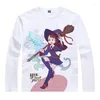 Erkek Tişörtleri Coolprint anime gömlek Küçük Cadı Akademisi T-Shirtler Uzun Kollu Ritoru Cadı Akademia Atsuko Kagari Akko Cosplay Kawaii