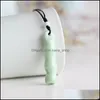 Pendant Necklaces Pendants Jewelryfashion Design Womens Beautif White/Blue/Green China Porcelain Whistle Simple Gift Necklace 6Pcs D Dhfts