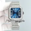 SF T0009 Paved Diamonds M8215 Automatyczne męże Watch lodowane Diamonds Bezel Rainbow Roman Markery Diamentowe stalowe bransoletka Super Edition Eternity Biżuter