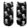 Women Socks Creative Skulls Colorful Pattern Short Harajuku Mexikansk skalle Ankel Funny Lucky Lycklig Sox för gåvor