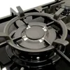Matlagningsredskap högkvalitativa universella gjutjärn wok pan supportställ för s gas spis täcker spisar kokare passar 230201