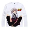 メンズTシャツクールプリントアニメシャツ高校DXD Tシャツマルチスタイルの長袖Xenovia Quarta Akeno Himejima Cosplay動機