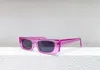 Kryształowe różowe fioletowe okulary przeciwsłoneczne dla kobiet mężczyzn impreza sunniers Designer okulary słoneczne odcienie Outdoor Uv400 Ochrona okularów z pudełkiem