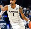 Custom NCAA Xavier Musketeers Basketball Jersey 0 Souley Boum 2 Jerome Hunter 4 Cesare Edwards 12 Kam Craft 15 KyKy Tandy Xavier Jerseys Stitched