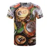 Men's T Shirts SOSHIRL Punk Can Shirt Printed Fruits And Vegetables T-shirt Men Funny Harajuku Tee Casual Unisex Plus Size