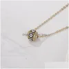 Pendant Necklaces Fashion Jewelry Evil Eye For Women Blue Eyes Bead Geometry Choker Chain Necklace Drop Delivery Pendants Dh2Df