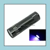 Other Event Party Supplies Mini Uv 9 Led Flashlight Violet Light Torch Lamp Battery Traviolet For Antifake Money Detector Urine Dr Otocf