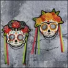 Party Decoration Mexico Day of the Dead Hanging Swirl Takh￤nge och Fack Mask Set Spiral Streamers Whirls Drop Delivery Home G DHWVX