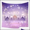 Handduk muslimsk ramadan tapestry eid mubarak dukduk filt strand TV bakgrund h￤ngande 40 stilar droppleverans hem tr￤dg￥rd textilier dh0ow