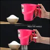 Baking Pastry Tools 2Pcs Funnel Shape Flour Sifter Fine Mesh Powder Sieve Icing Sugar Manual Cup Home Kitchen Drop Delivery Garden Dhlo3