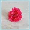 Fleurs décoratives couronnes bricolage 15 cm soie artificielle pivoine têtes de fleurs fête de mariage décoration fournitures Simation fausse tête maison D Otfbk