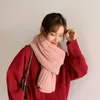 Scarves Women Scarf Simple Anti-fade Plain Fall Winter Warm Shawl For Daily Female Ladies