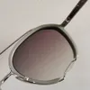 Occhiali da sole da aviazione a specchio argento per uomo Occhiali da sole con montatura in metallo argento 810 Sonnenbrille gafa de sol Occhiali da sole UV400 Occhiali con scatola