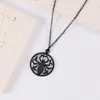 Pendant Necklaces 1Pcs Steel Rose Heart Necklace Vintage Punk Wizard Spider Fahion Unisex Jewelry