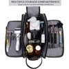 Bolsas de cosméticos, organizador de viaje, neceser de negocios, Kit Dopp de afeitar impermeable para hombres y mujeres, bolso de mano de maquillaje para baño y ducha