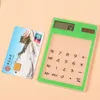 Transparent kalkylator Korean Creative Students Stationery Ultra Thin Solar Mini Computer Portable Learning Office