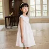 Девушка 2022 Новое милое детское платье принцессы с подкладками летние детские модные пляжные платья для девочек сетчатой ​​одежды #6841 0131