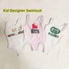 Designer Brand Swimsuit Kids Onepieces Swimwears Baby Girls Bikini Toddler Children Summer Printed Beach Pool Sport Bathing S9234320