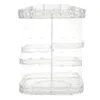 Boîtes de rangement Vanity Vanity Organizer rotatif Cosmetics Rack Plastic Desktop