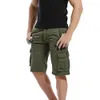 Mäns shorts Men's Casual Pure Color Outdoors Pocket Beach Work Byxa last Shorts Pant Loose Work Shorts Baggy byxor Korta byxor G230131