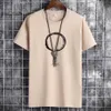 T-shirty męskie Jfuncy Summer Cotton T-shirt luźne duże rozmiar krótkie tshirty okrągłe szyję harajuku prostocie top męskie T-shirt Y2302