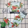 Floral Women TrackSuits moda letni sport wyściełane topy legginsy sportowe jogging tops vintage joga zestaw