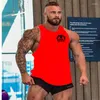 Camisetas de camisetas masculinas de ginástica de ginástica sem mangas de roupas íntimas musculares de vestuário impresso