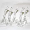 glass bong with 10mm female thick clear glass mini recycler oil rigs water pipe straight type for smoking