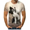 قميص t-dog anim anim anim anim anth shirts قميص قصير الأكمام القصير.