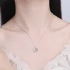 Collares pendientes Smyoue 10.8 CT Moissanite para mujeres Collar de diamantes simulados S925 Joyería de plata esterlina Chica Regalo del día de San Valentín 230131