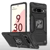 Armor telefonfodral för Google Pixel 8 8A 7A 7 6 6A 5A 4A 5 Pro Kickstand Stötsäkert mobil PC-fodral Cover Coque