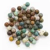 Charms 8Mm 10Mm Pierre Naturelle Mticolor Forme De Boule Or Pour Collier Boucles D'oreilles Pendentif Diy Mode Fabrication De Bijoux Drop Deliver Dhgarden Dhvju