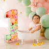 Autres fournitures de fête d'événement 73 / 93cm Big Number Frame Stand Ballon Remplissage Boîte DIY Baby Shower Anniversaire Décoration de mariage 230131