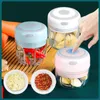 Fruit Vegetable Tools Electric Mini Garlic Chopper Usb Charging Ginger Masher Machine Sturdy Durable Chili Crusher Household Kitchen Tool 230201