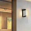 Wandleuchte Hof Innen Sicherheit Moderne wasserdichte LED Wohnkultur Korridor Balkon Licht Energiesparende Aluminium Outdoor Garten