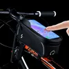 Panniers S Rainprocess Bicycle Front 6.0-6.9Inch Pekskärm Telefonfodral MTB TOP TUBE BAK CYLE ACCCISTORES 0201