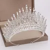 Copricapo Splendido elegante matrimonio sposa corona di cristallo diadema per le donne accessori per gioielli copricapo in lega di strass alla moda