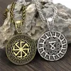 Naszyjniki wisiorek Viking Sun Stael Naszyjnik Słowiowy Symbol Mężczyzna Amulet Kobiet Vintage Biżuter