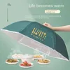 Other Kitchen Tools Vegetable Cover Heat Preservation Food Household Folding Table Leftovers Dust Prevention 230201