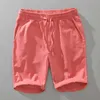 Shorts masculins Été Nouvelle mode en lin en coton masculin Couleur solide